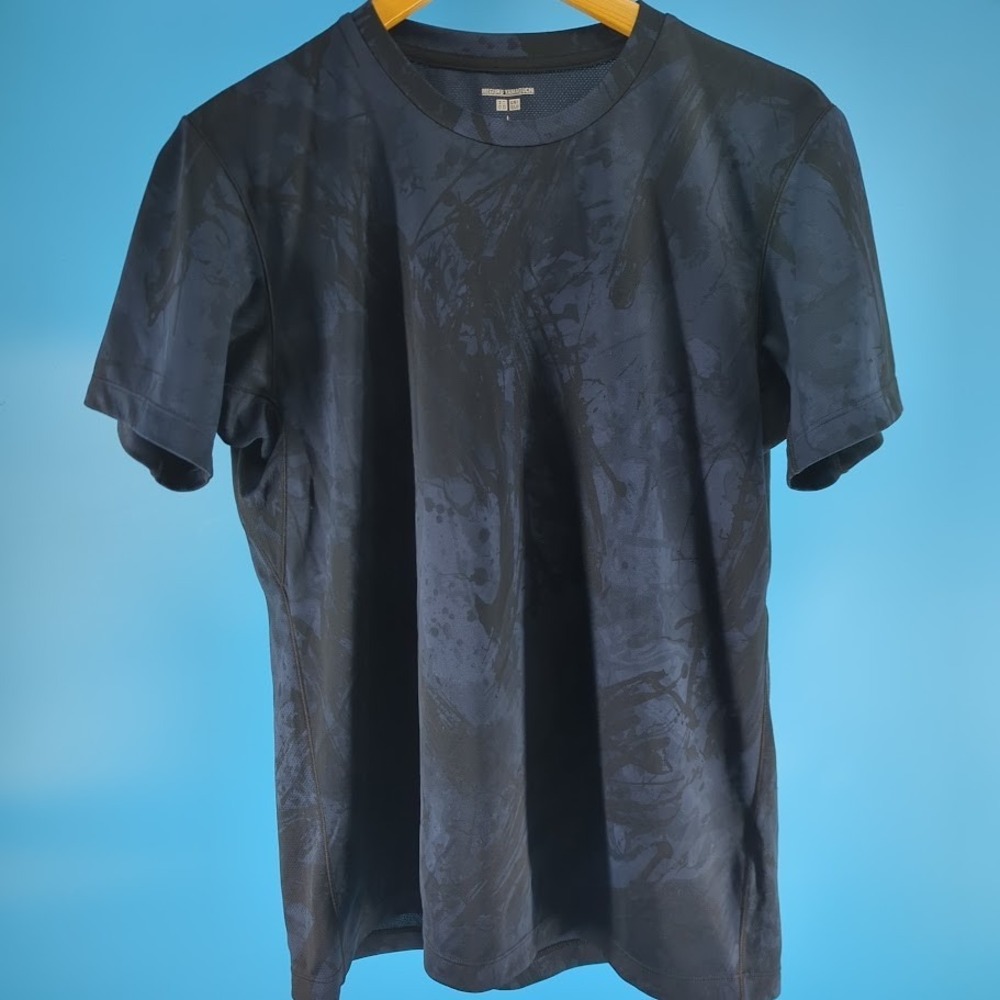 UNIQLO x Meguru Yamaguchi DRY-EX Men's Large Short Sleeve T-shirt Performance
